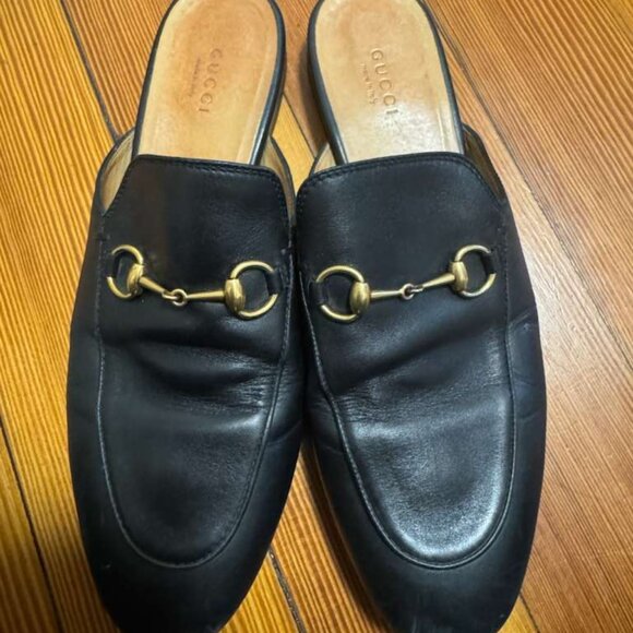 Gucci Princetown Leather Horsebit Mules – Black – Women’s Size 9 / EU 39 - Picture 1 of 5